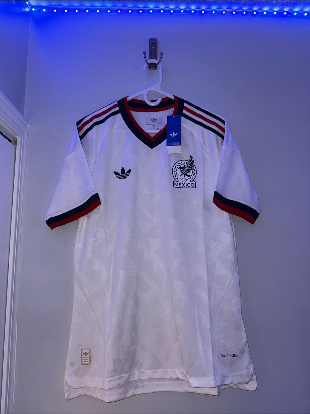 adidas Men’s Mexico Away World Cup White Jersey 2026 Player Version Size XL